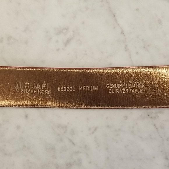 Michael Kors Red Leather Belt (M) - Picture 4 of 4